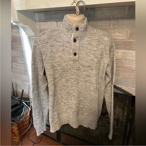 Nice Mens gray H&M XL 3‎ button sweater